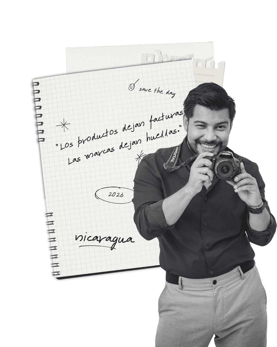 Samuel García con cámara — Las marcas dejan huellas